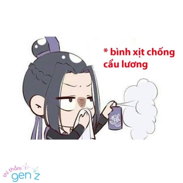 Meme bình xịt chống cơm chó
