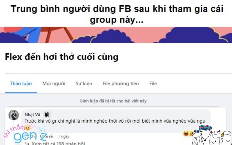 Một cú sốc bất ngờ khi vào group