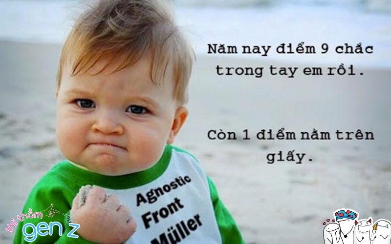 Năm nay 9 điểm chắc trong tay em rồi, còn 1 điểm nằm trên giấy