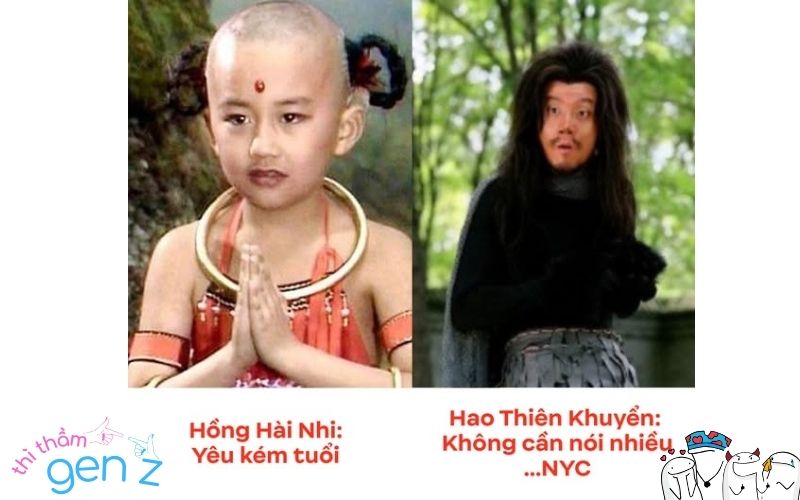 Meme Hồng Hài Nhi vui nhộn, cực "khịa"