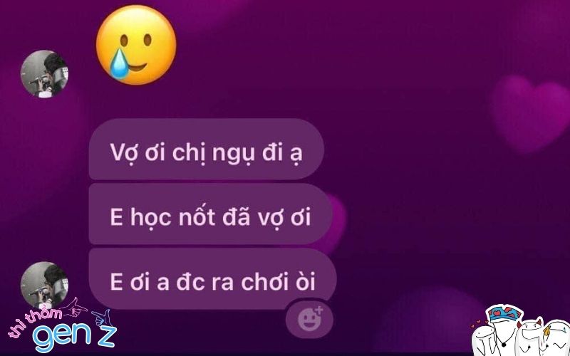 Tin nhắn Hồng Hài Nhi siêu đáng yêu