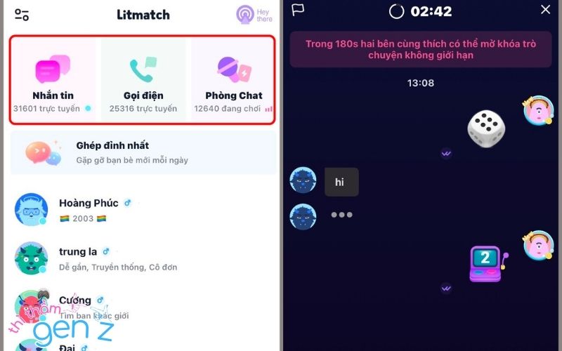 Litmatch - Kết nối qua giọng nói và tin nhắn