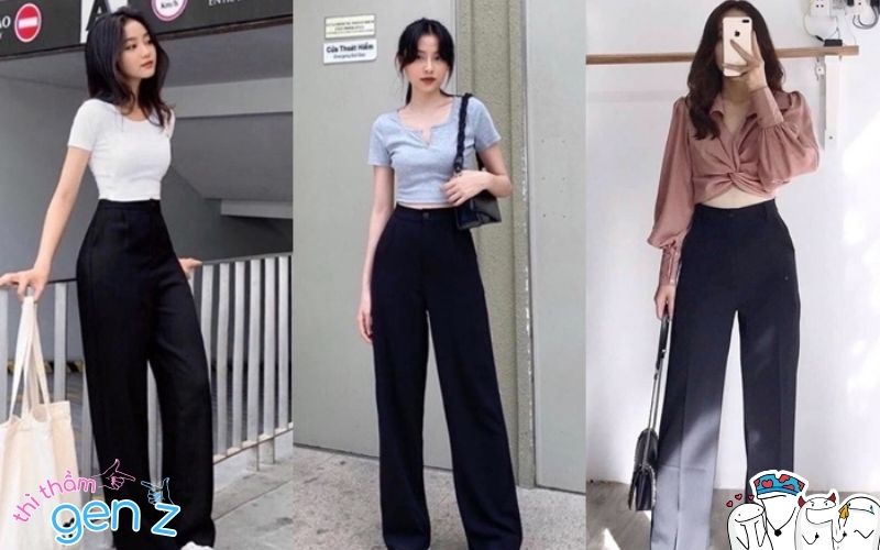 Outfit Tết cho nữ mix với quần culottes