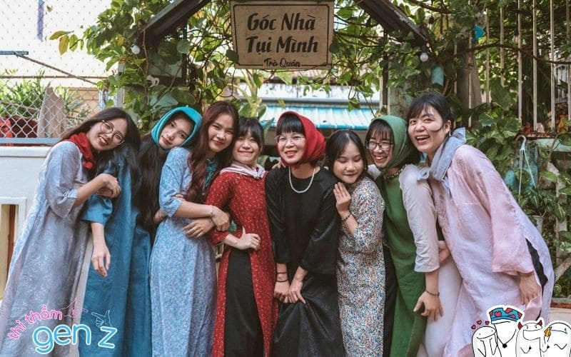 Không gian Trà quán Góc Nhà Tụi Mình cực chill để bạn selfie