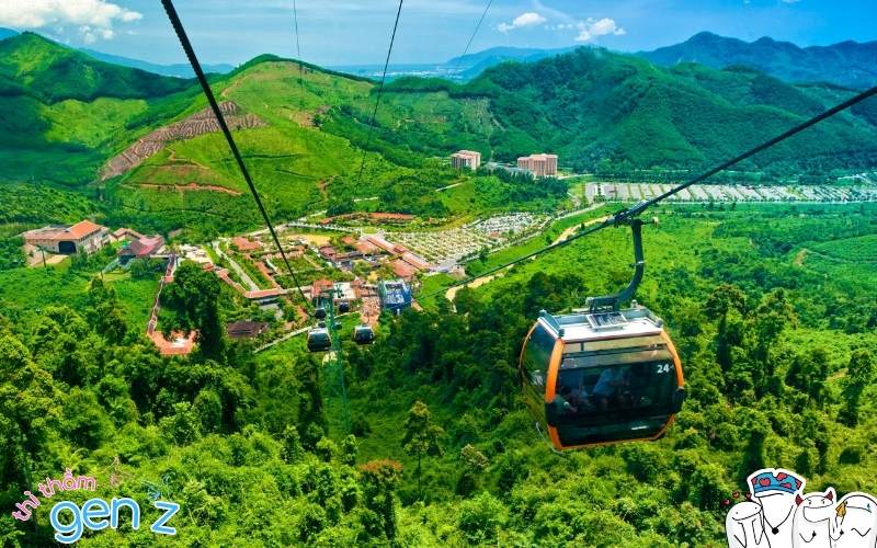 Trải nghiệm cáp treo cùng nửa kia tại Sun World Bà Nà Hills