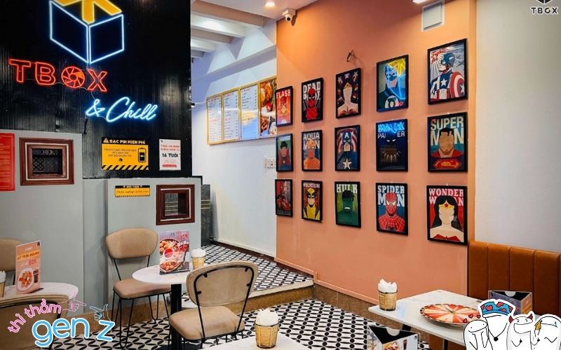 T Box Cafe nổi bật với phong cách thiết kế hiện đại