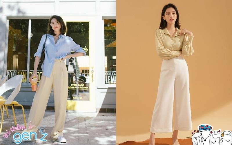 Diện áo sơ mi cùng quần culottes, vừa tinh tế vừa trendy!