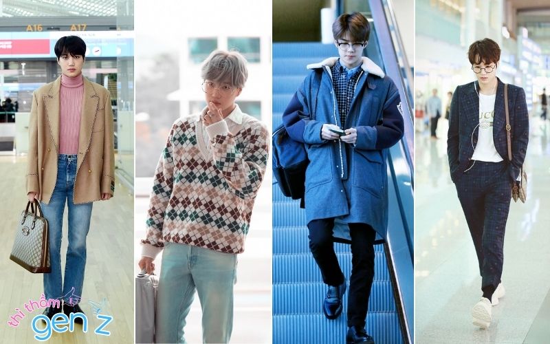 Diện đồ sân bay theo Street style của EXO